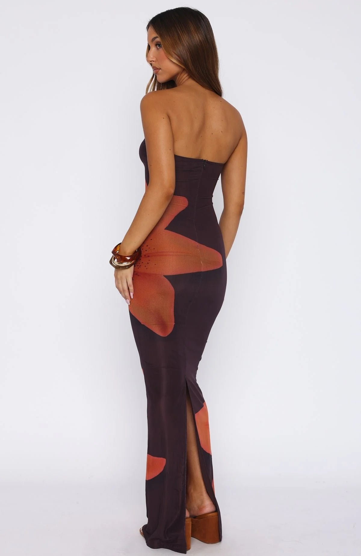 On A Trip Maxi Dress Tangerine Twist